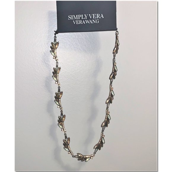 Simply Vera Vera Wang Crystal and Rhinestone Cluster Statement Necklace NWT - Picture 5 of 5